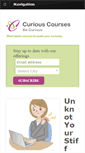 Mobile Screenshot of curiouscourses.com